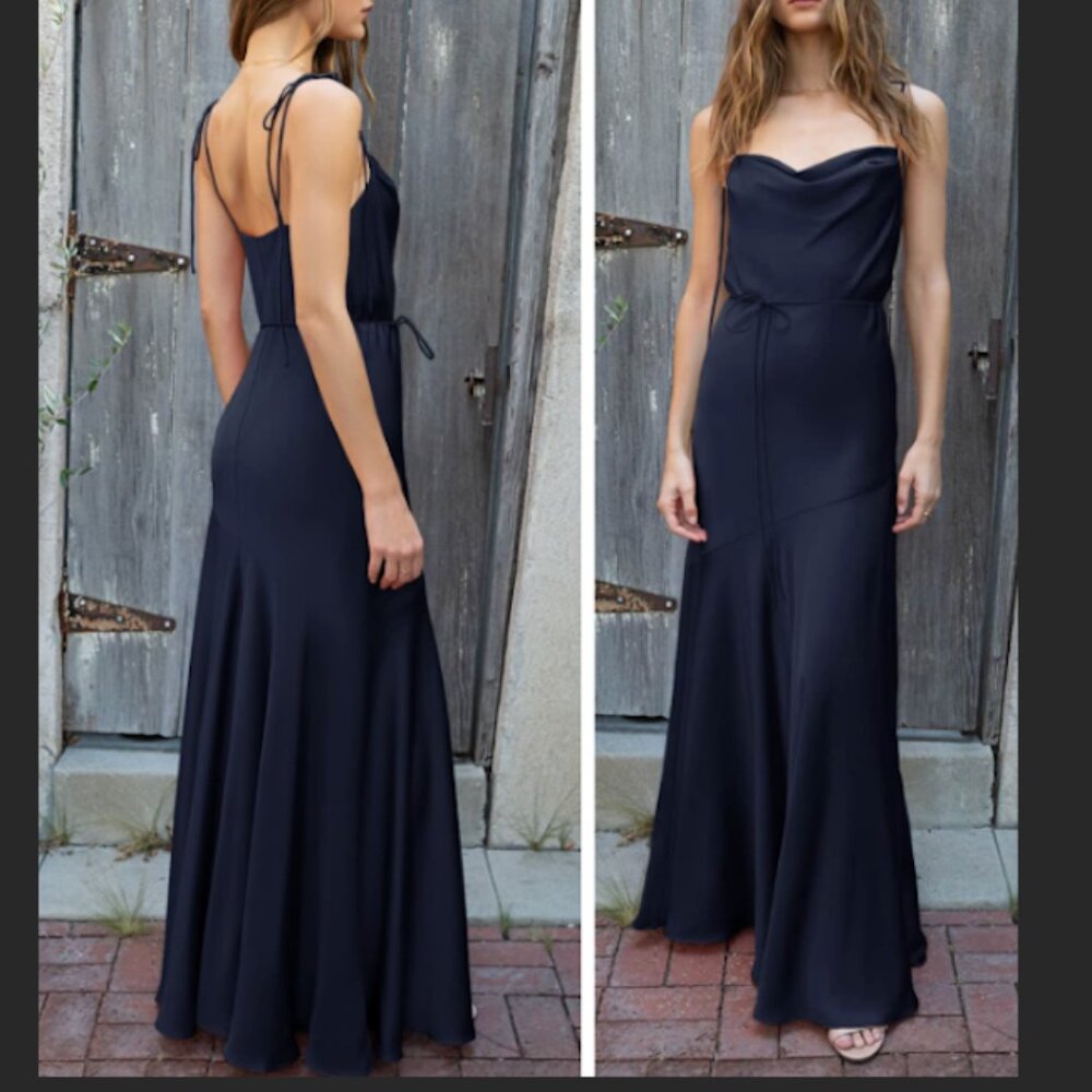 Fame & Partner Navy Ashe Dress - Size 6
